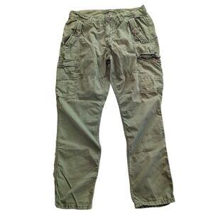 Men's Olive Green Cargo Pants - Casual Utility Style